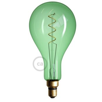 xxl-led-emerald-light-bulb-pear-a165-curved-double-spiral-filament-5w-e27-dimmable-2200k